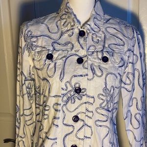 Ladies like lightweight denim jacket.